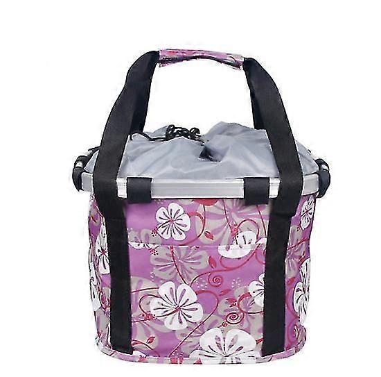 Bicycle Basket Handlebar Pannier Color Pink