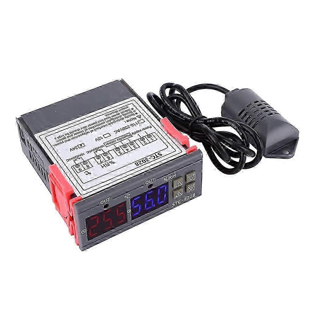 Stc-3028 Thermostat For Thermoregulator Relay Heating Cooling Humidity Control