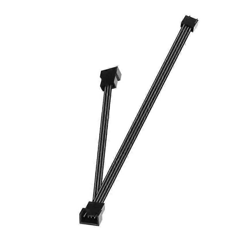 Black 4PIN PWM Fan Cable 1 to2/3/4/5/6 Ways Computer CPU Fan Splitter Extension Cable
