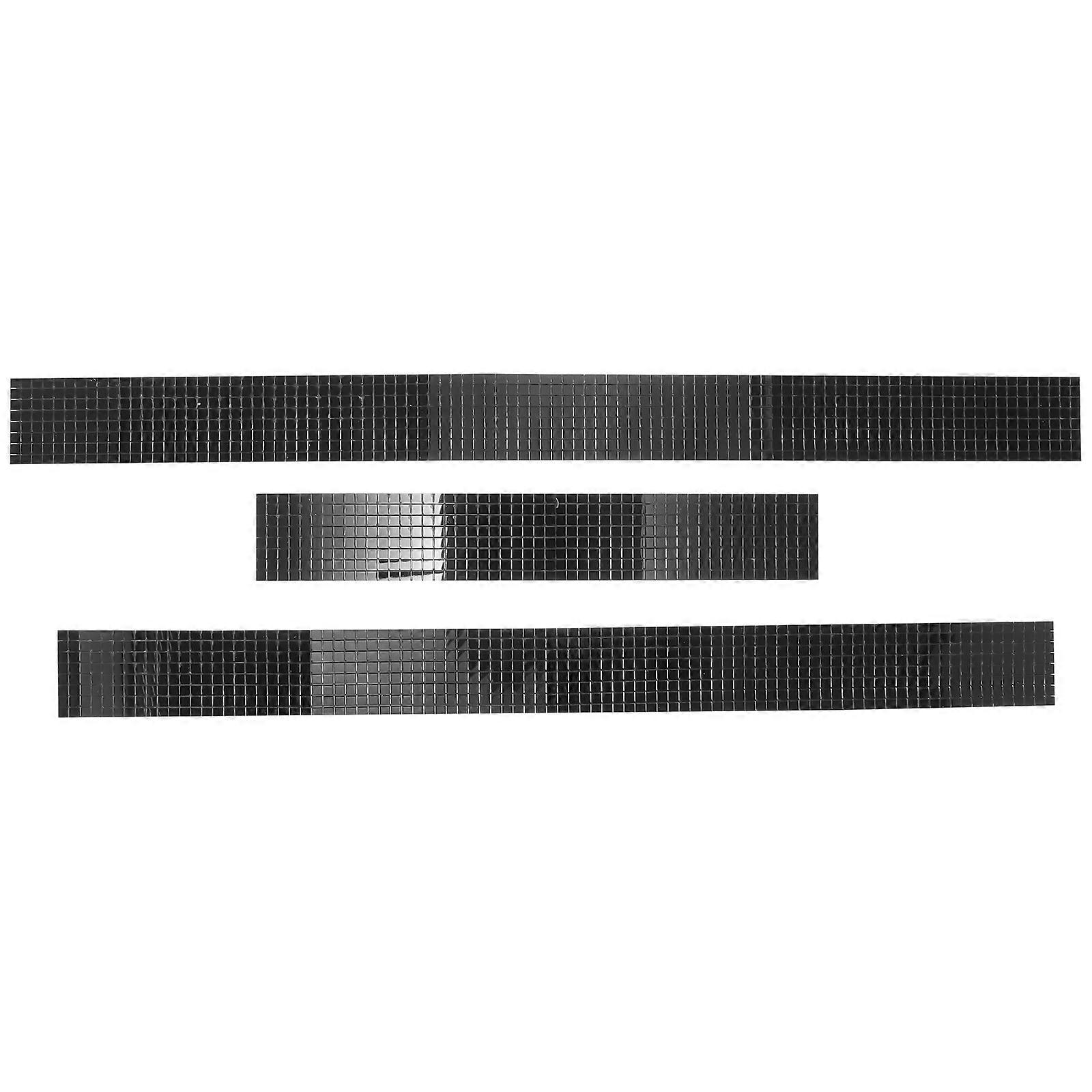 Black Acrylic Mirror Mosaic Stickers for Wall Decoration Self Adhesive DIY Craft 1464 Pieces