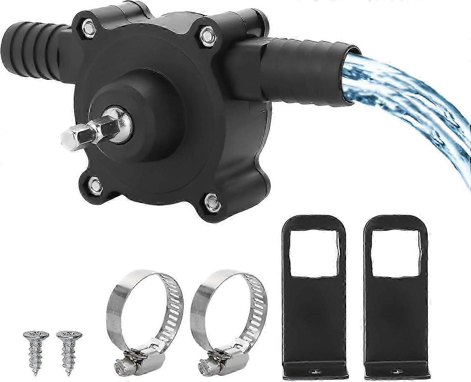 Mini Self-priming Portable Water Pump for Household Garden, Electric Drill Pump Ideal for Various Brands