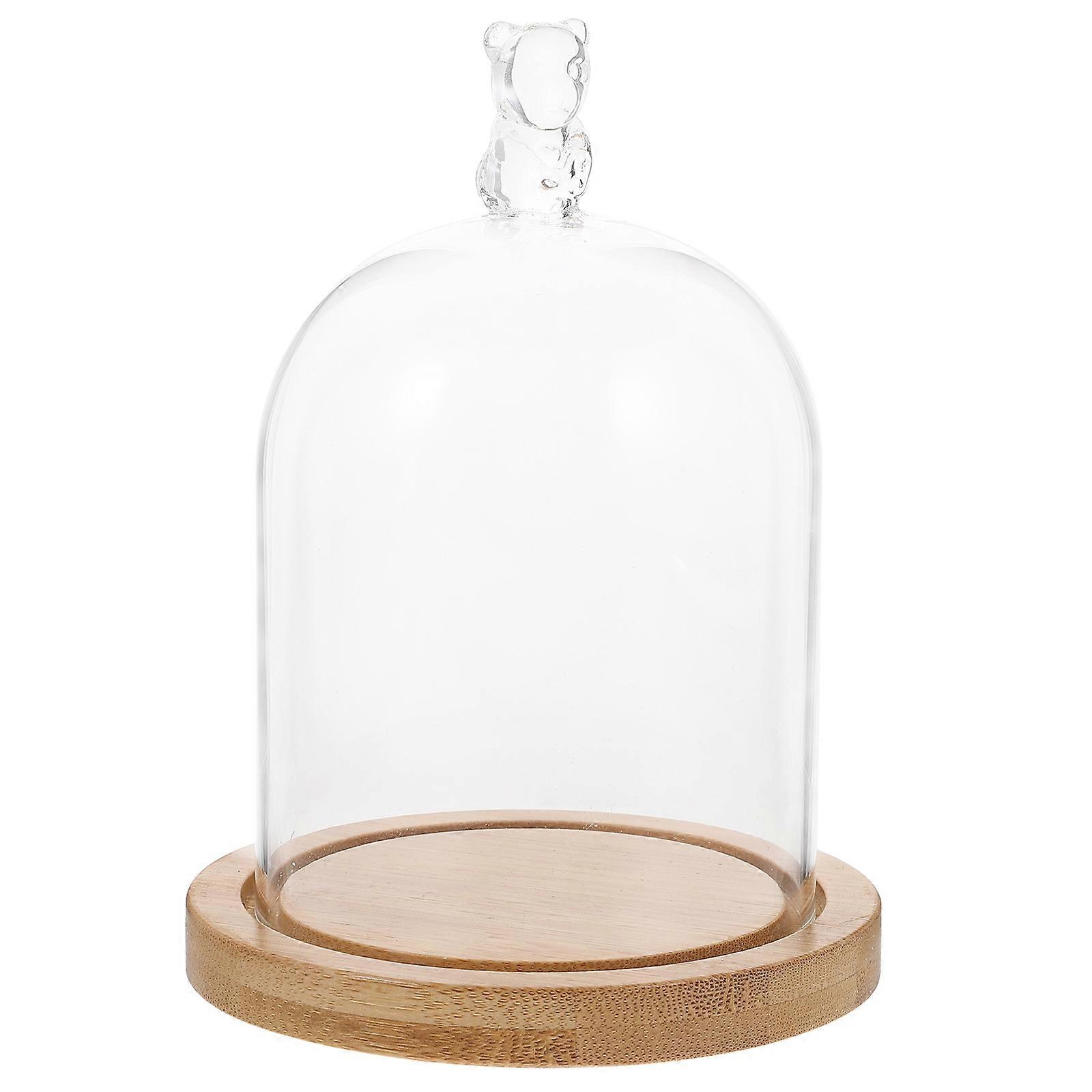 Space Embellishment, Glass Jar with Wooden Support for Artistic Projects