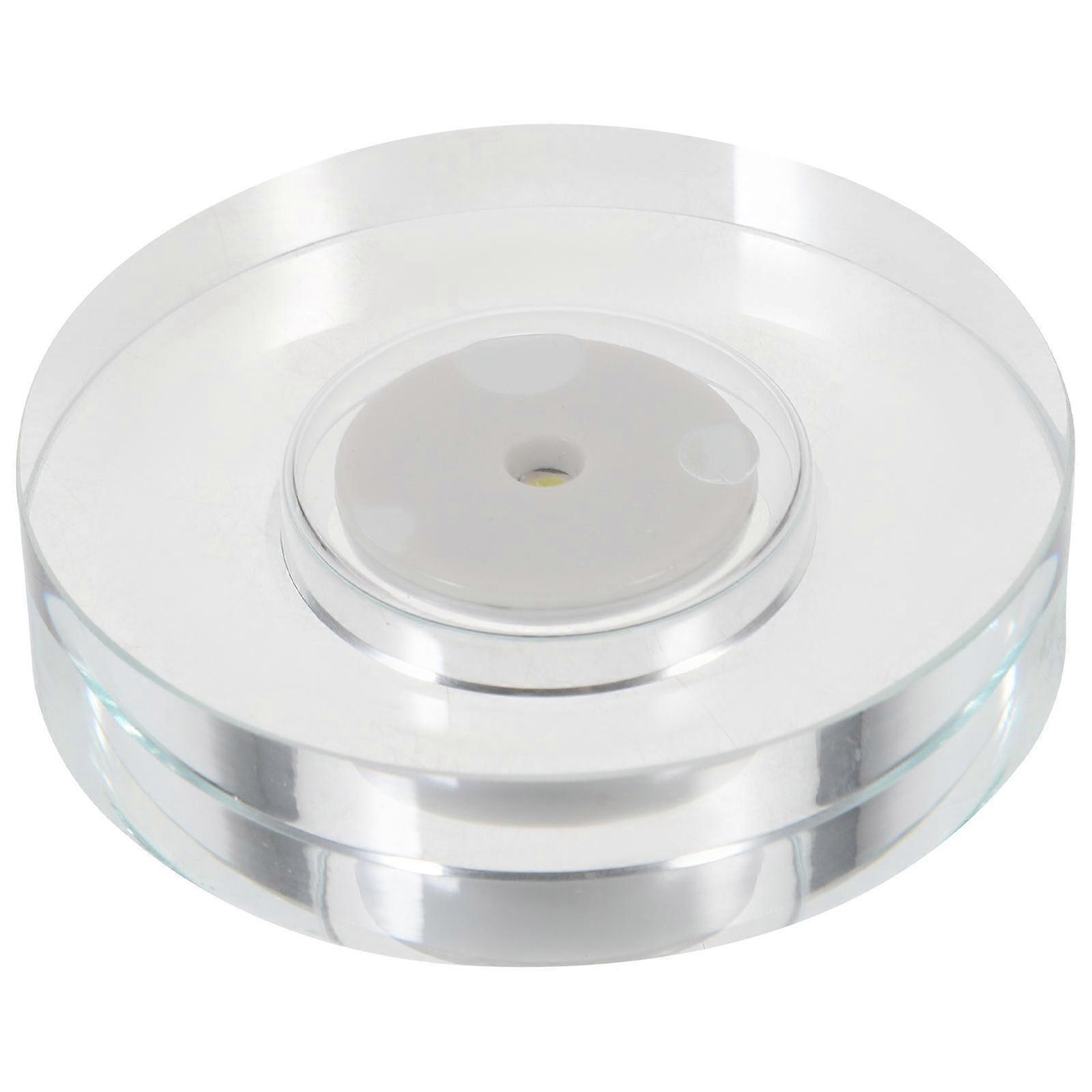 Durable Plastic Holder with LED Light for Crystal Figurines