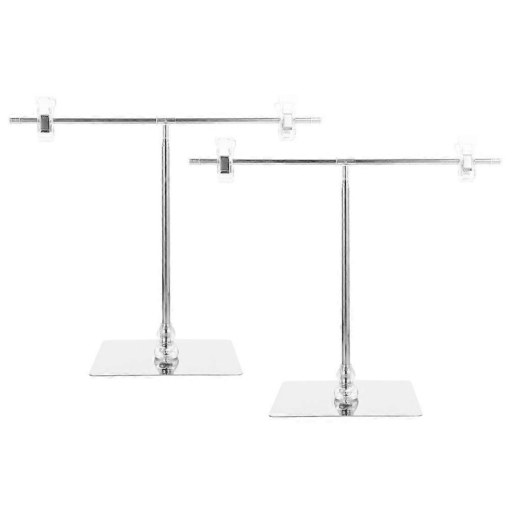 Here's a polished and professional product description based on your input:

 

**2pcs Adjustable T Shaped Poster Stand – Versatile Display Holder