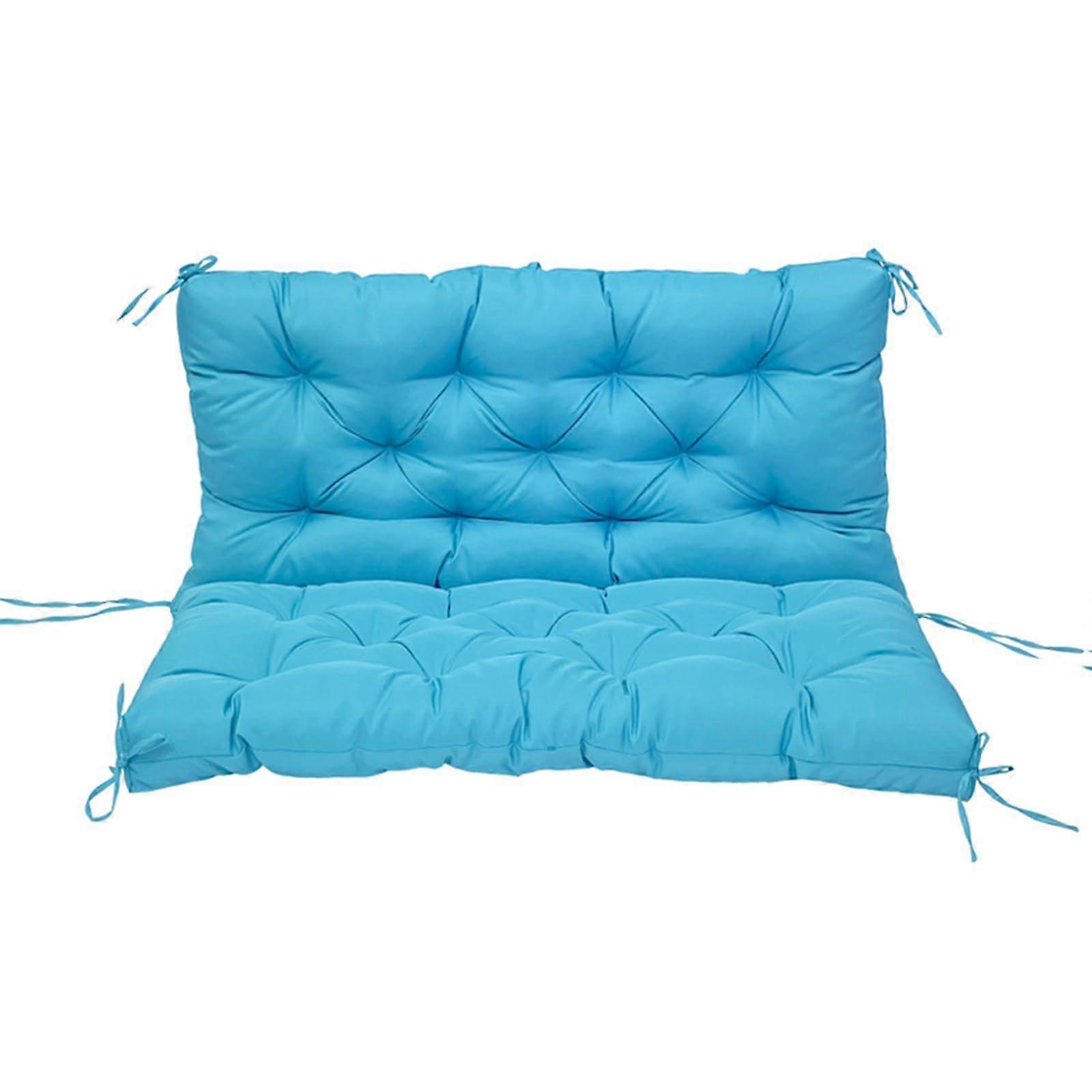 Waterproof seat cushion for garden faux furniture, patio, oversized twoseater cushion with backrest, 2seater swing, 10120 cm 10 120 cm.