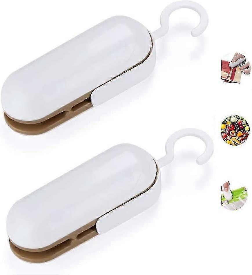 Mini Bag Sealer - 2 Pcs Mini Bag Sealing Machine Mini Plastic Sealing Machine, Food Storage, Fresh Snack