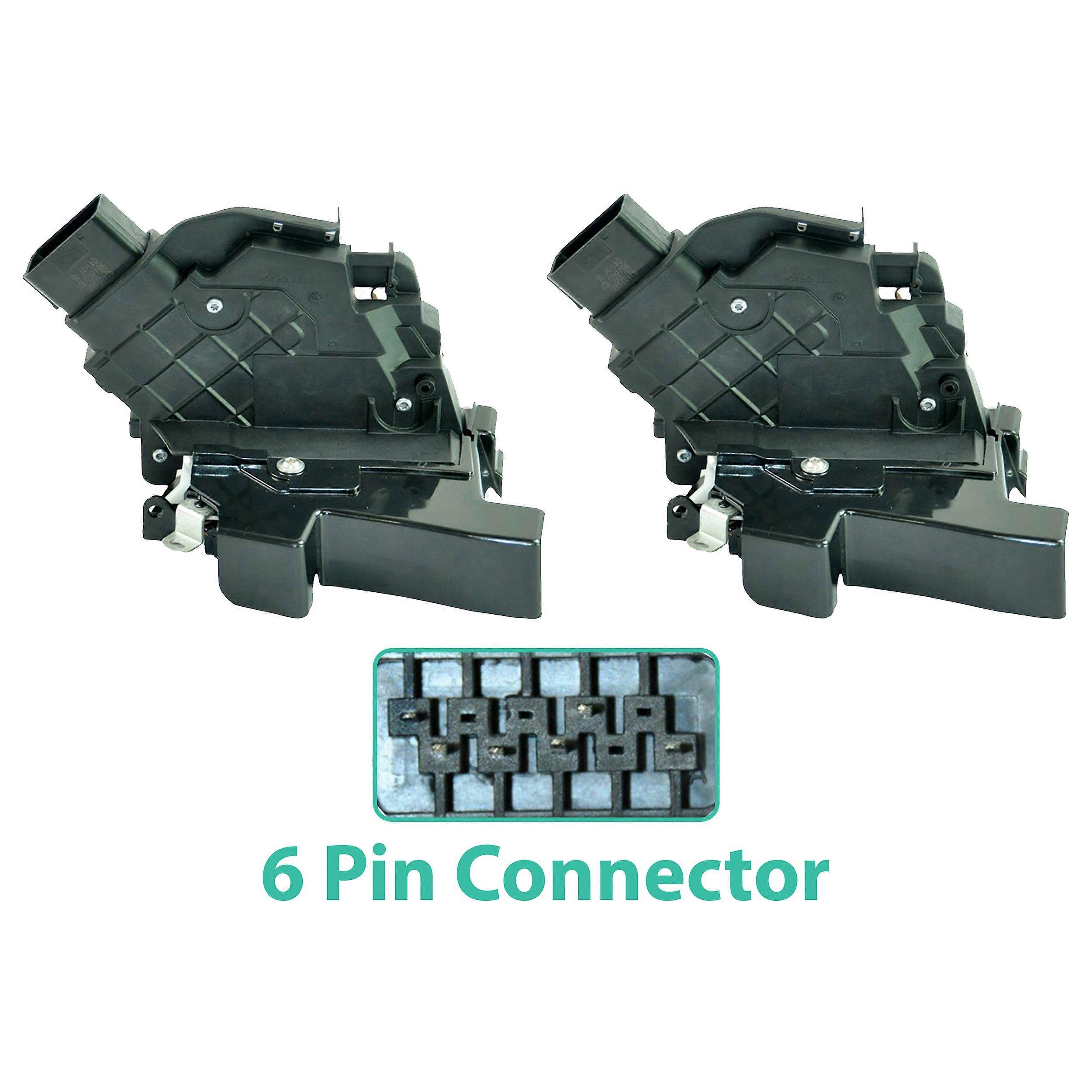 D2P Door Lock Mechanism Pair Replacement Front Compatible With 2006 - 2012 Volvo C30, C70, S40 Replaces 31253657