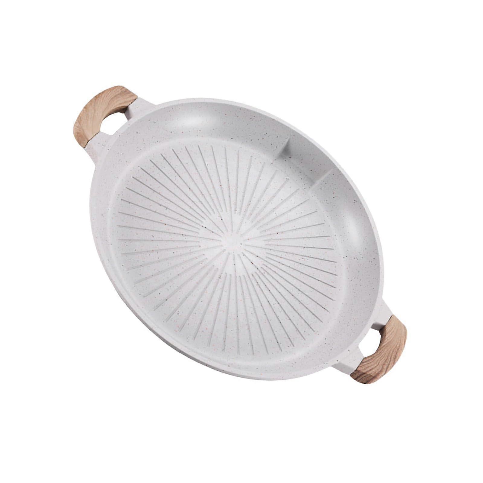Functional Non-Stick Grill Tray, Efficient Round Aluminum Grill Pan for Home Cooking, Kitchen and Outdoor Use, Multi-Purpose