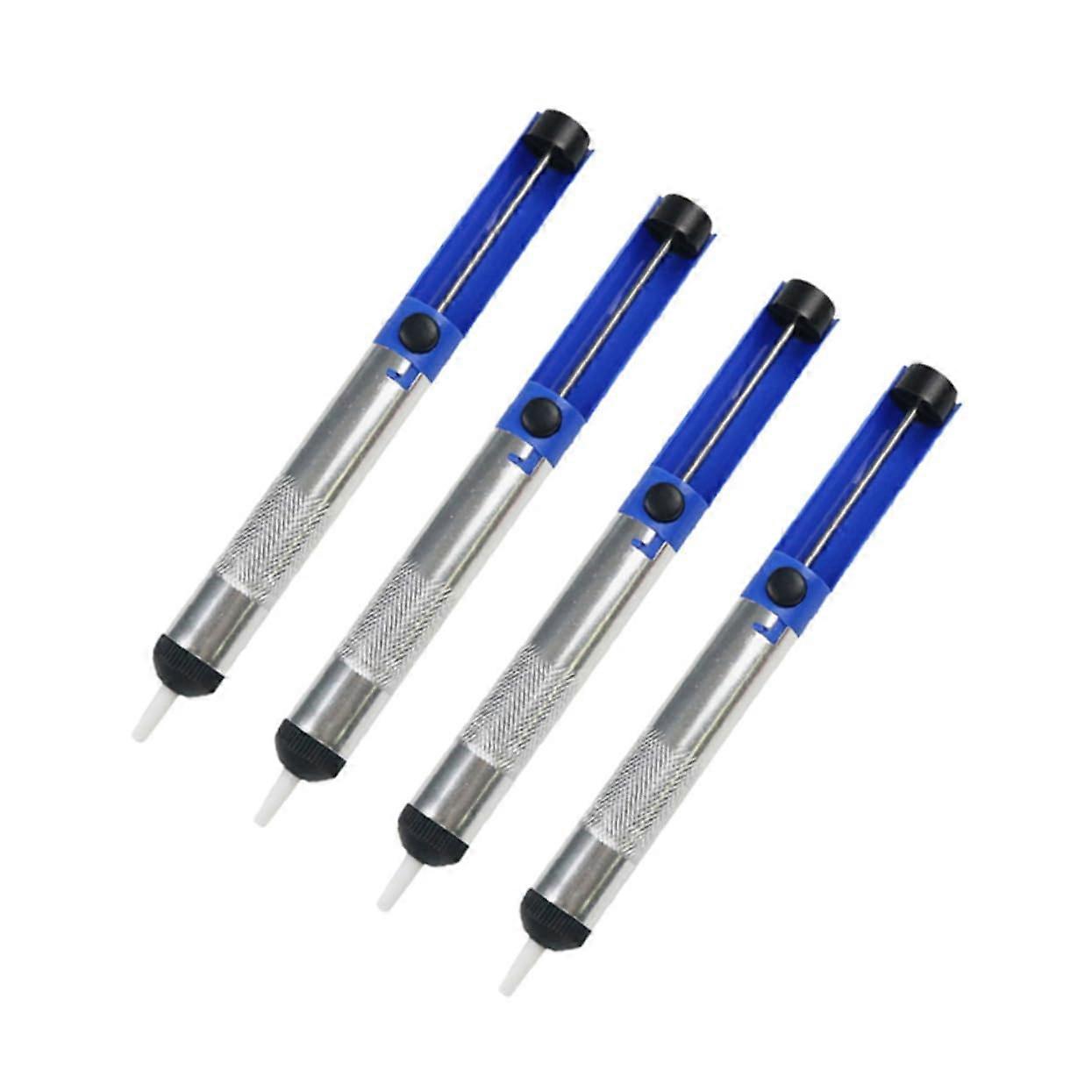 Pack of 4 Suction Pump Soldering Flux Desoldering Pump Tool Pen Tips