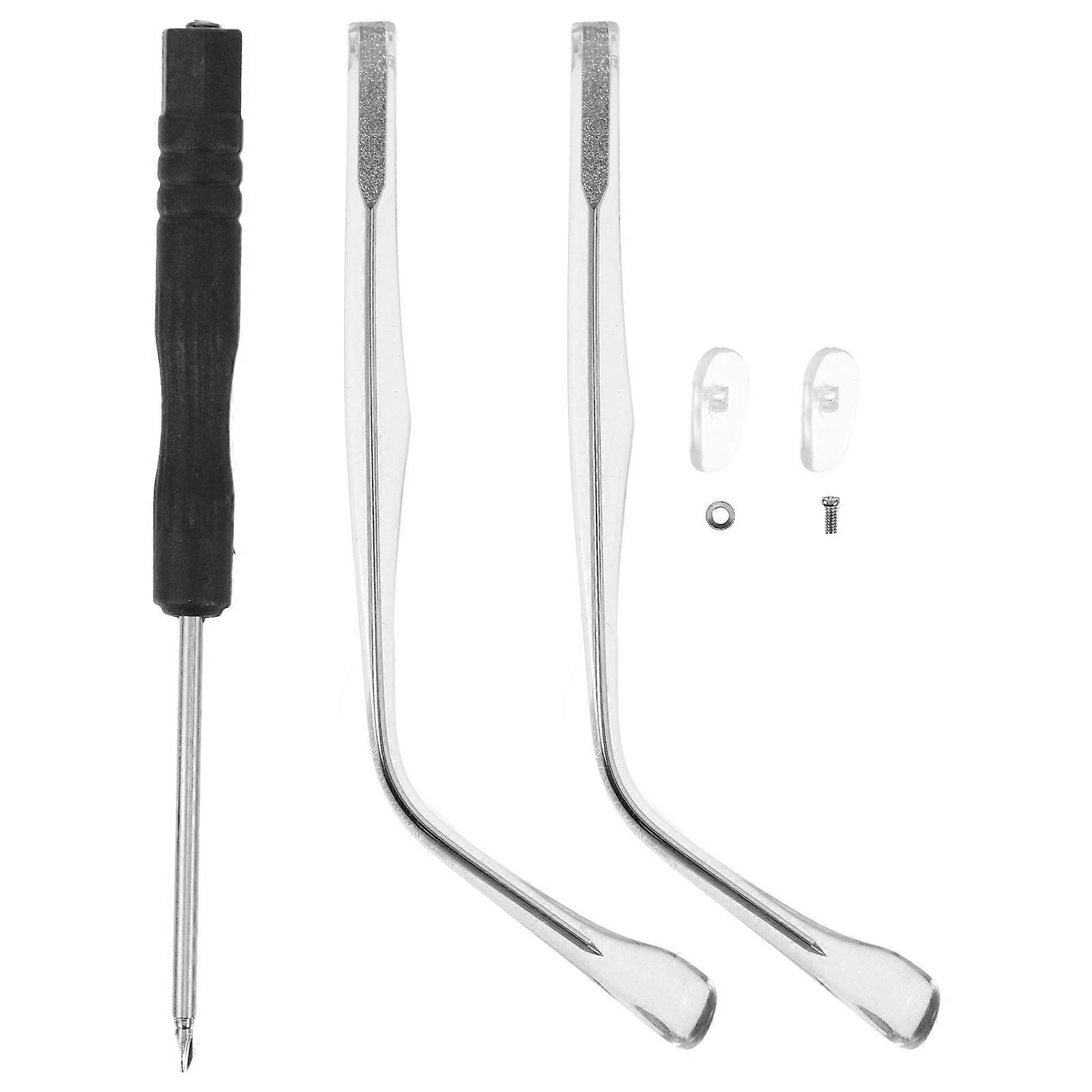 Replacement Eyeglasses Temples – Ergonomic Nonslip Arms for Comfortable Fit, Design Upgrade & Repair – Transparent