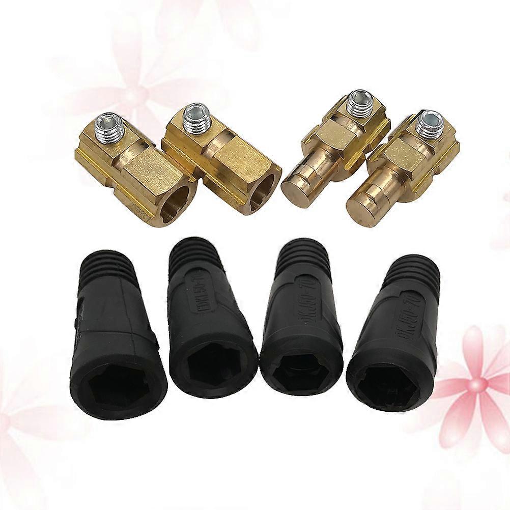 Quick Connector Soldering Plug Female Fitting For Welding Operations High Temperature Resistance 4Pcs