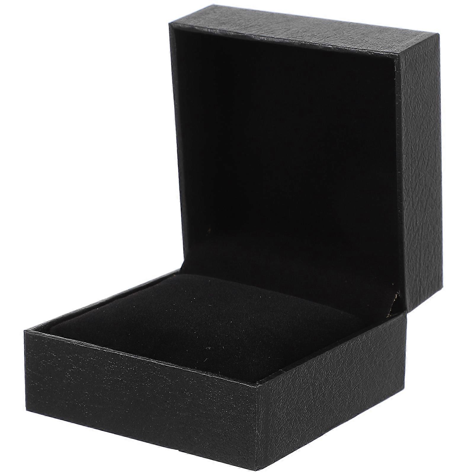 Scratch-Resistant Watch Storage Case Flannel Material Square Shape For Men Watches 10x10x6 Cm 1Set