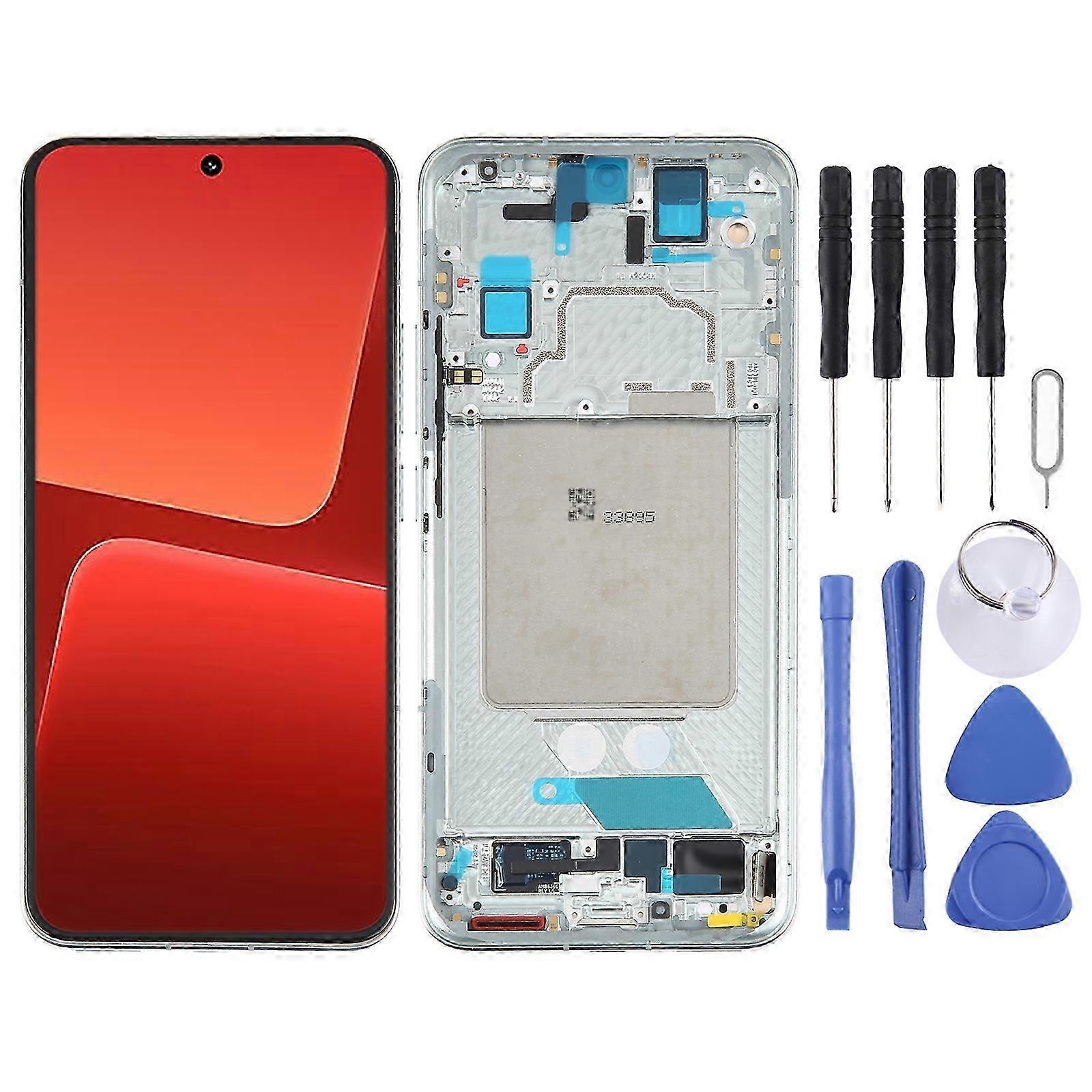(Green) Amoled Compatible Lcd Screen For Xiaomi 13 Digitizer Full Assembly With Frame