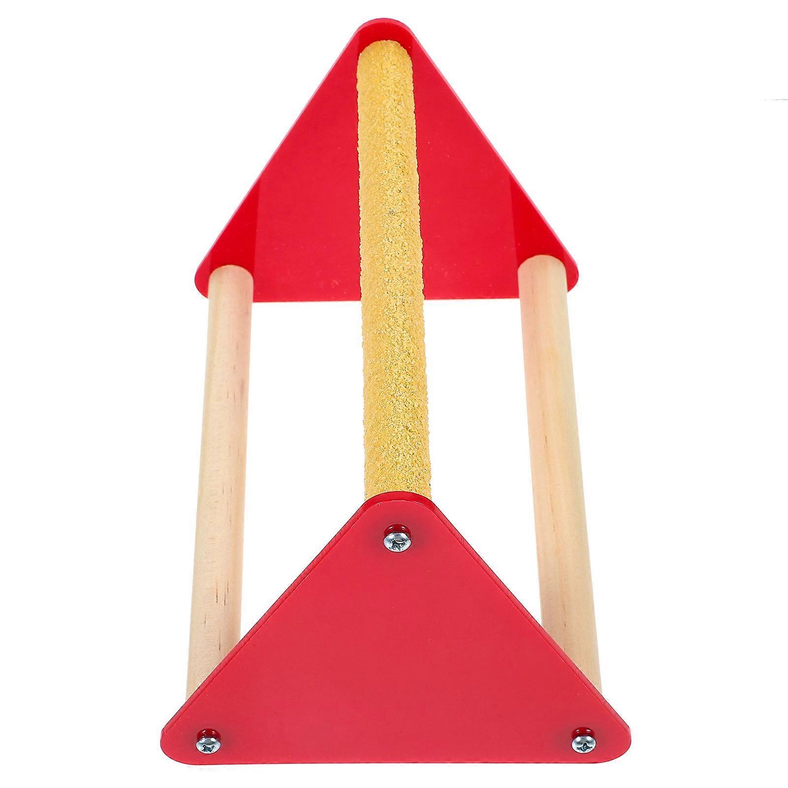 Durable Natural Wood Bird Perch Platform for Parrots and Chickens – Safe, Stable Design for Chewing, Playing, and Training