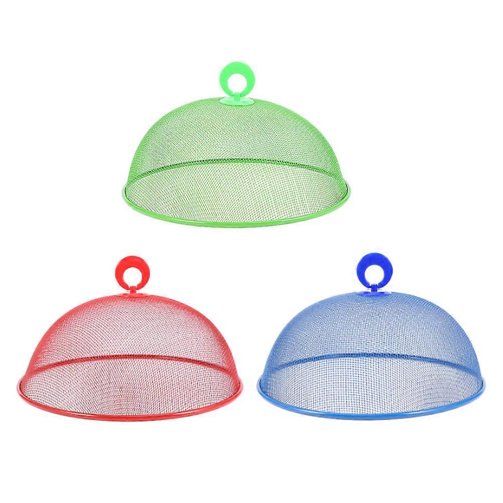 3pcs Wrought Iron Mesh Food Covers for Outdoor Use – Dust, Moisture & Fly Protection for Picnics, BBQs & Parties