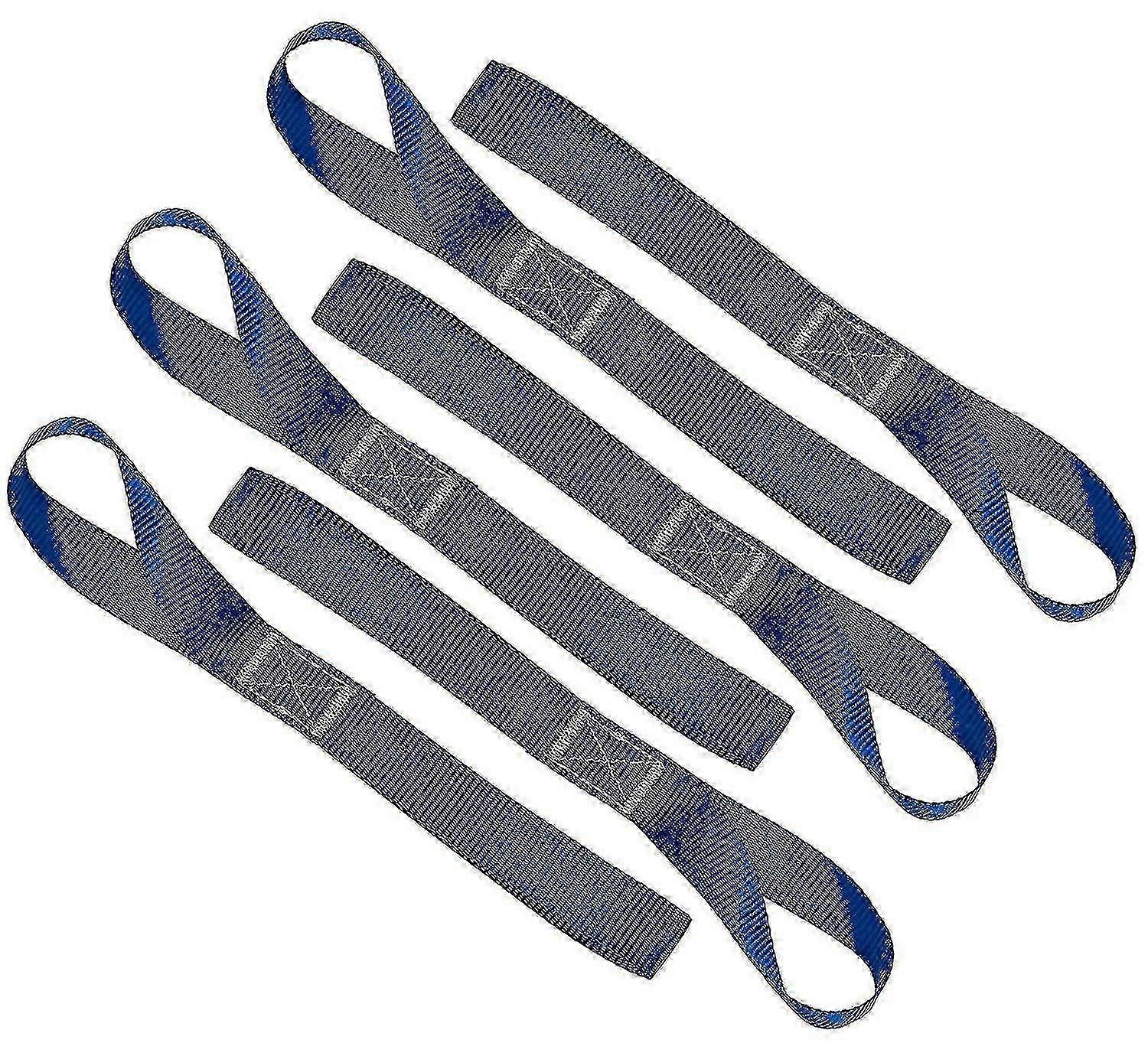Soft Loop Tie Down Straps - 1,500 Load Capacity- 6 Pack - Loops For Dirt Bikes,blue