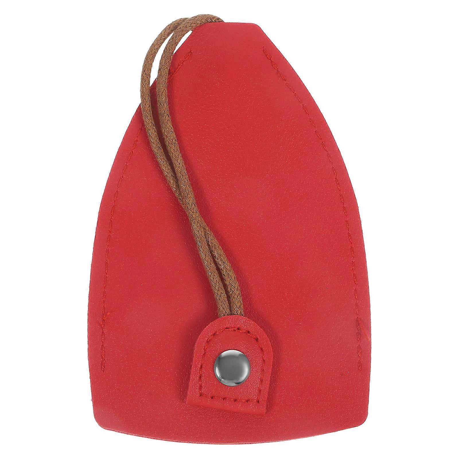 Car Key Fob Pouch Portable Key Bag Pu Leather Compact Size 4.56X2.95X0.08in For Daily Use 2Pcs
