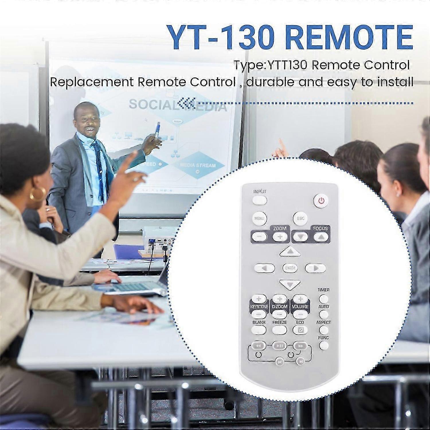 YTT130 Remote Control Replace for XJJA142 XJJA147 XJJA242 XJJA247 Projector Remote Control