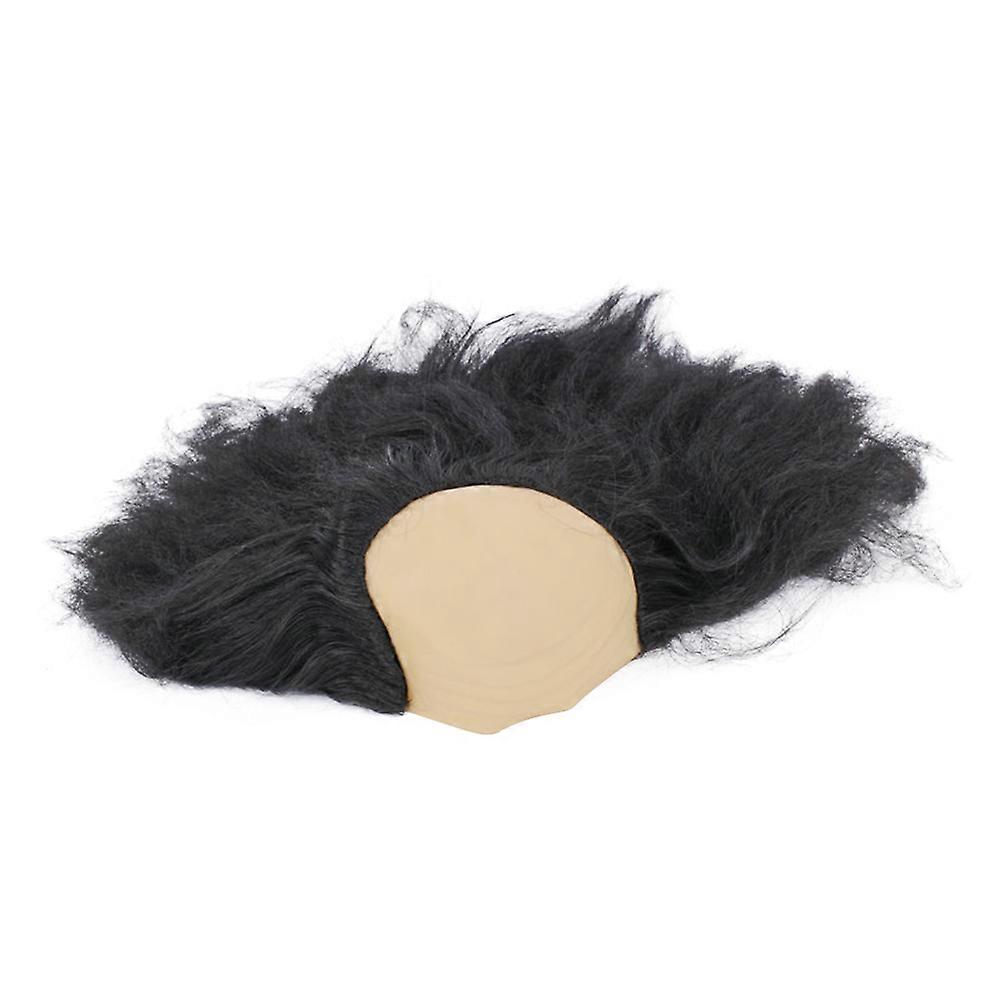 Old Lady Wigs Bald Wig Halloween Costume Accessory Black 1Pack