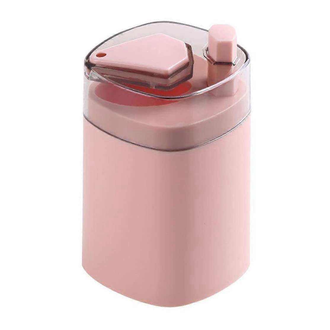Automatic Toothpick Holder Portable Pink Pop-Up Toothpick Storage Box Compact Design for Home and Travel