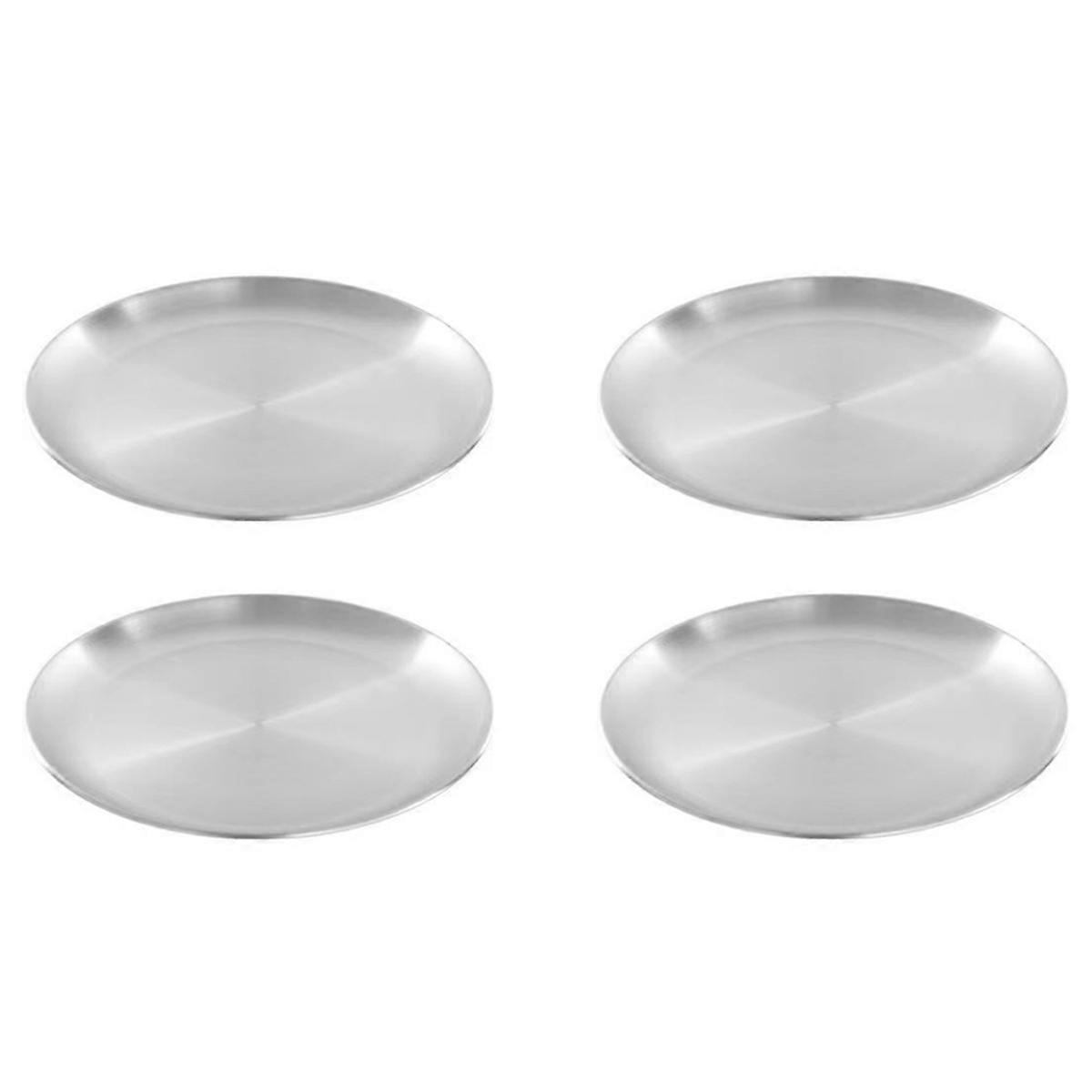 14cm Stainless Steel Bone Spitting Dish Silver Shallow Tray
