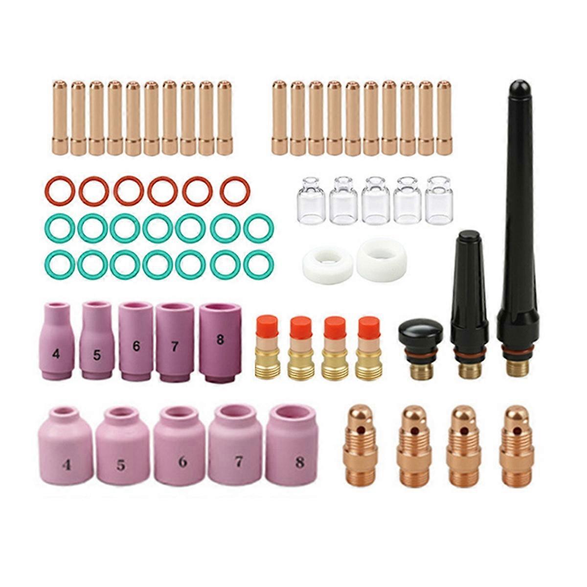 68PCS TIG Welding Torch Accessories Kit for -17/18/26