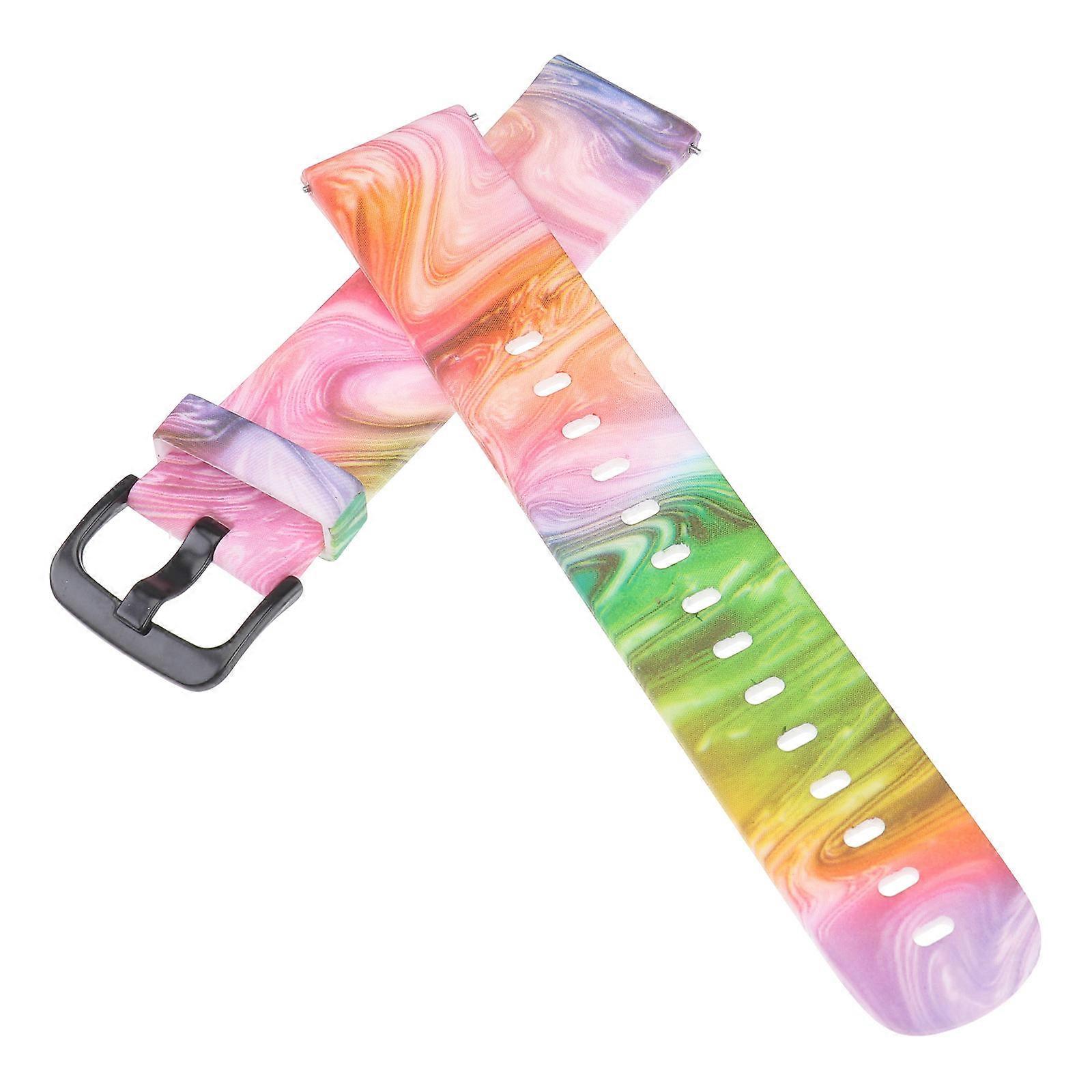 Delicate Watch Strap Silicone Watchbands Youth Version Sky Pattern Daily Style 21X2Cm 1Pcs