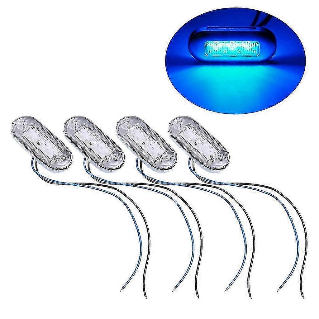 White LED Courtesy Light for Marine Boats, Suitable for Cabin, Deck, Gangway, Stair, and Tail Lamp Applications, 4x