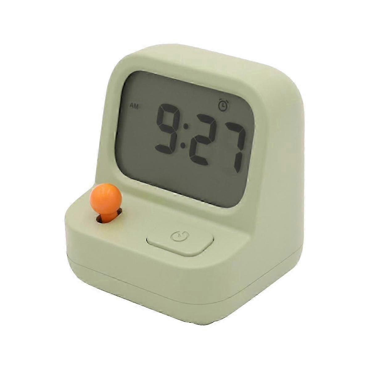 Cute Retro Mini Handheld Game Machine Alarm Clock for Kids - Multi-Function Countdown Snooze Desk Clock