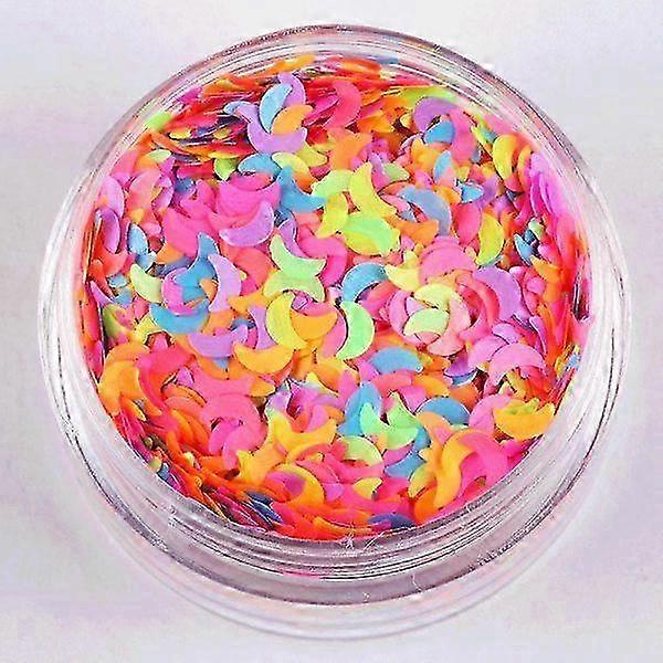 Nail Glitter Mix - Half Moon - 8ml - Multicolour Glitter
