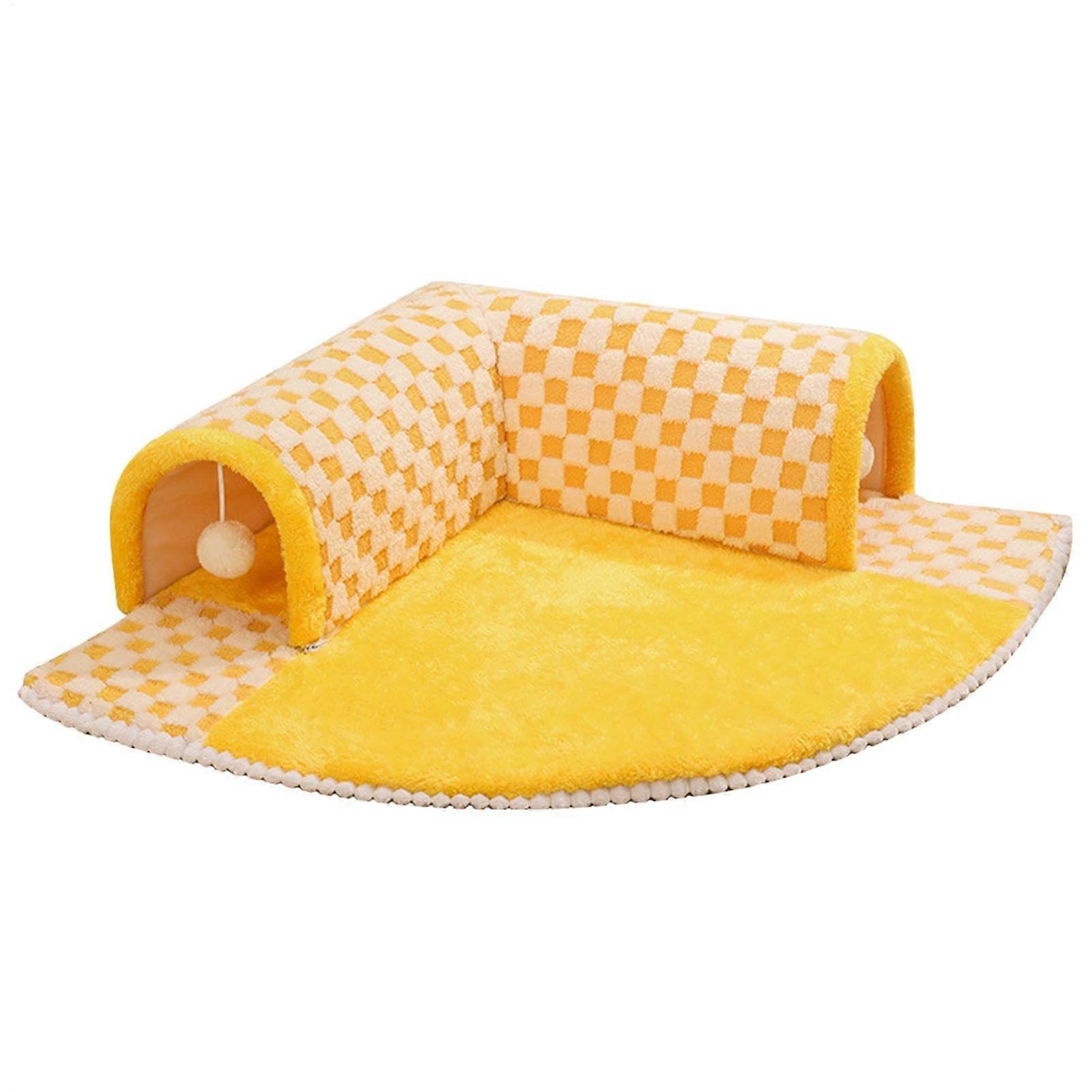 Cat tunnel bed, tunnel cat house, winter warmth, removable cat beds, cat hideaway houses