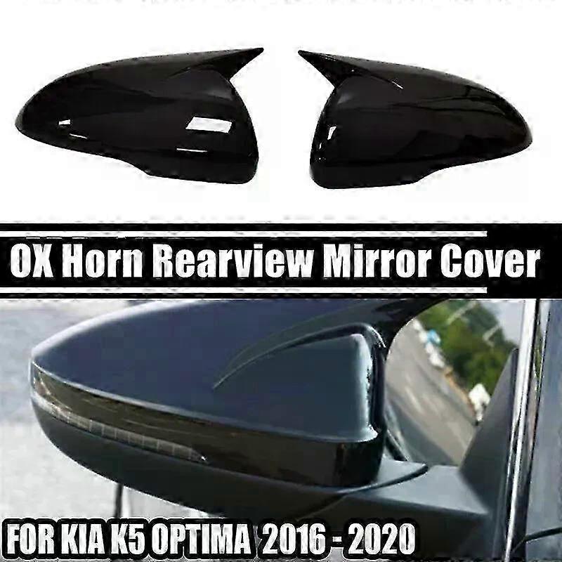 For Compatible With KIA K5 Optima 2011-2020 Car Rearview Side Mirror Cover Trim