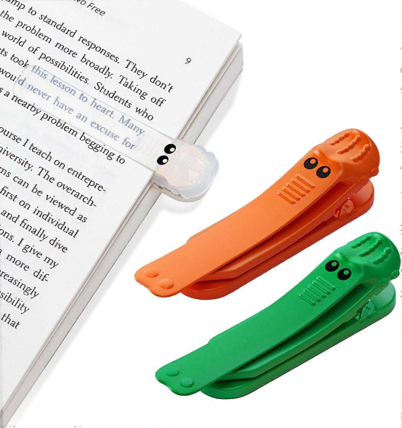 3Pcs Silicone Automatic Bookmarks, Unique Visualized Book Markers