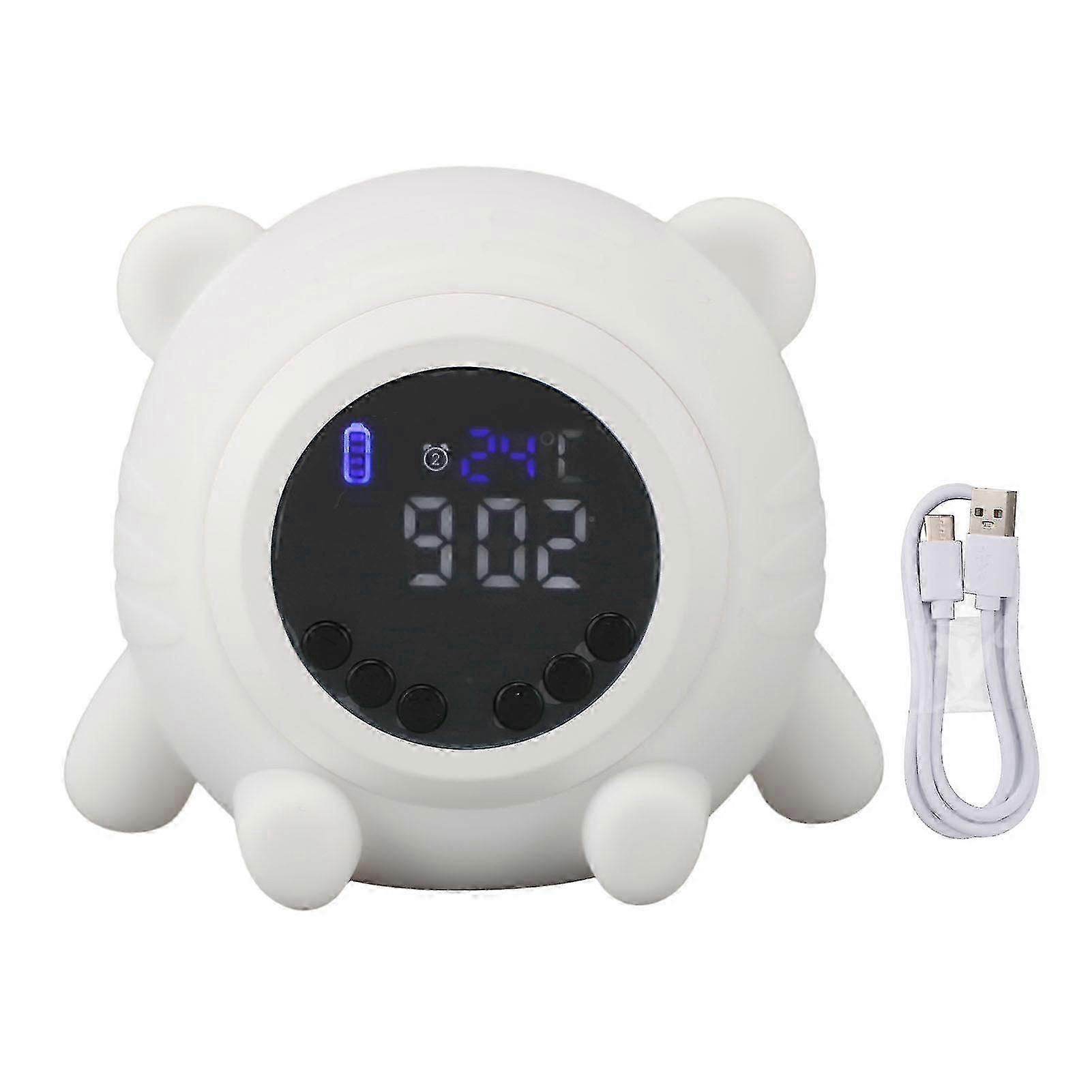 2024 Digital Rechargeable Bluetooth Alarm Clock with White Noise and 17 Volume Levels for Adults, Kids, and Babies