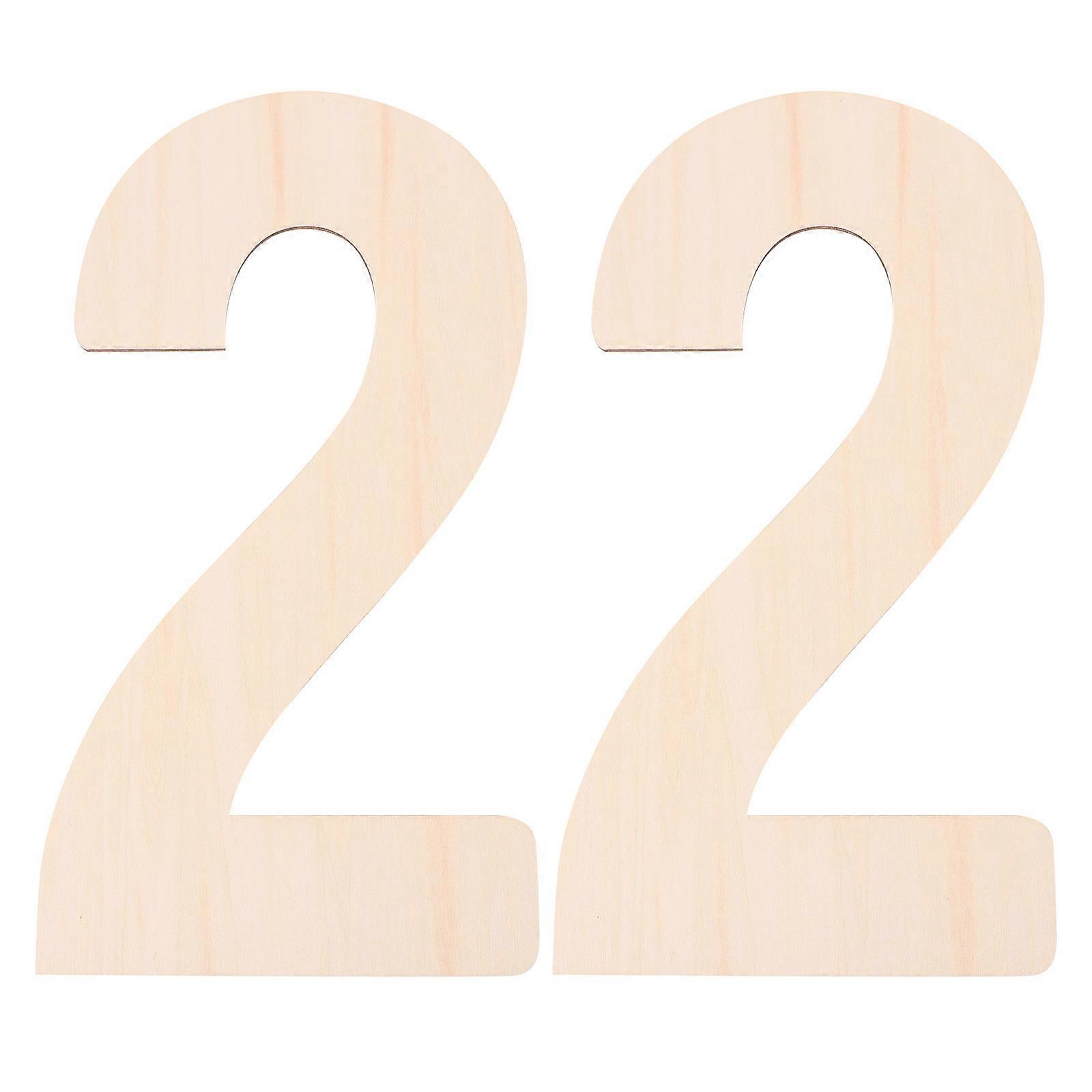 لافتات خشبية بيج لديكور المنزل وتعليق الحفلات ، مادة بلاستيكية ، 2 قطعة ، مثالية للحرف اليدوية