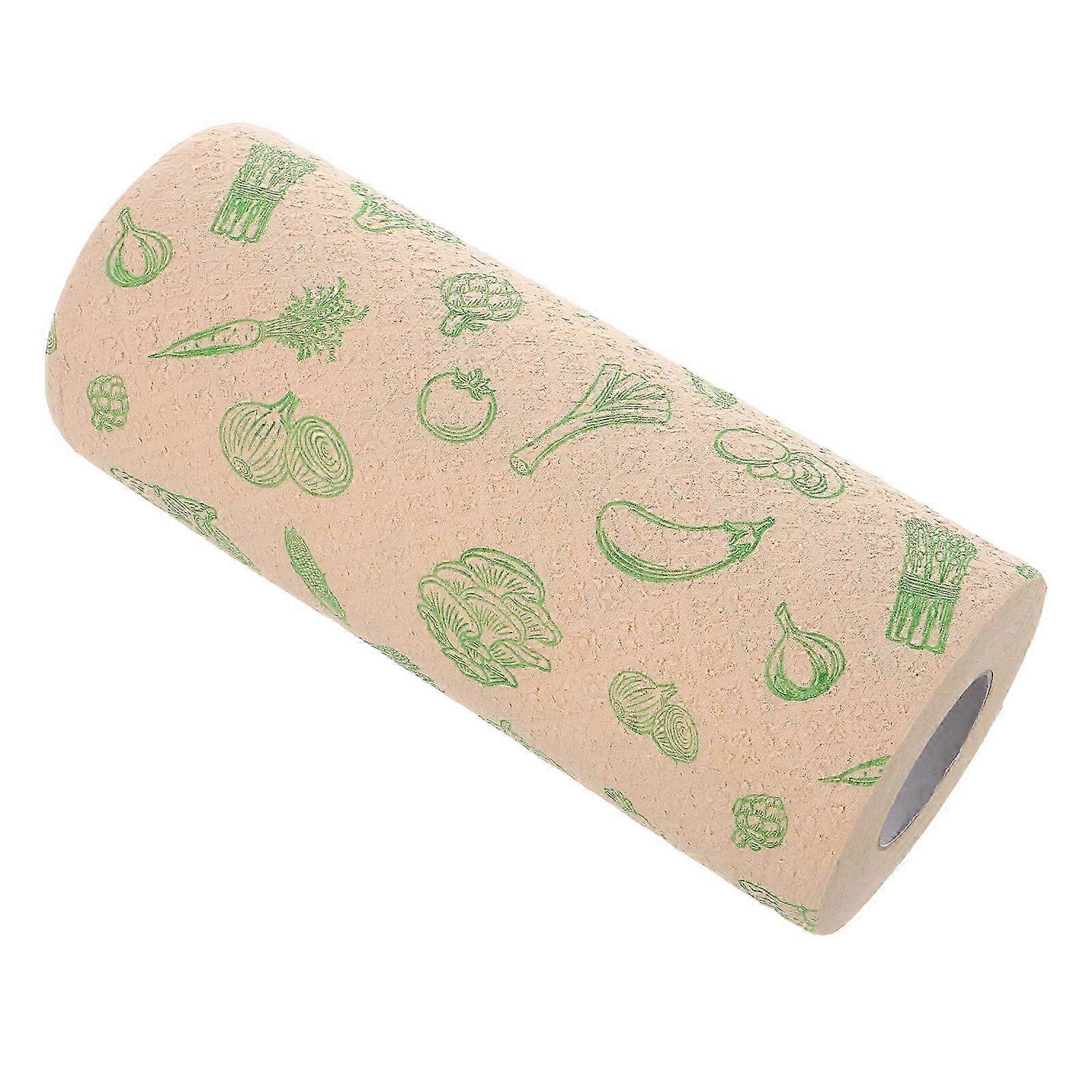 مناشف يدوية للمطبخ يمكن التخلص منها 25 × 25 سم - 50 ورقة لكل لفة ، مناشف ورقية متعددة الألوان وعالية الامتصاص للتنظيف