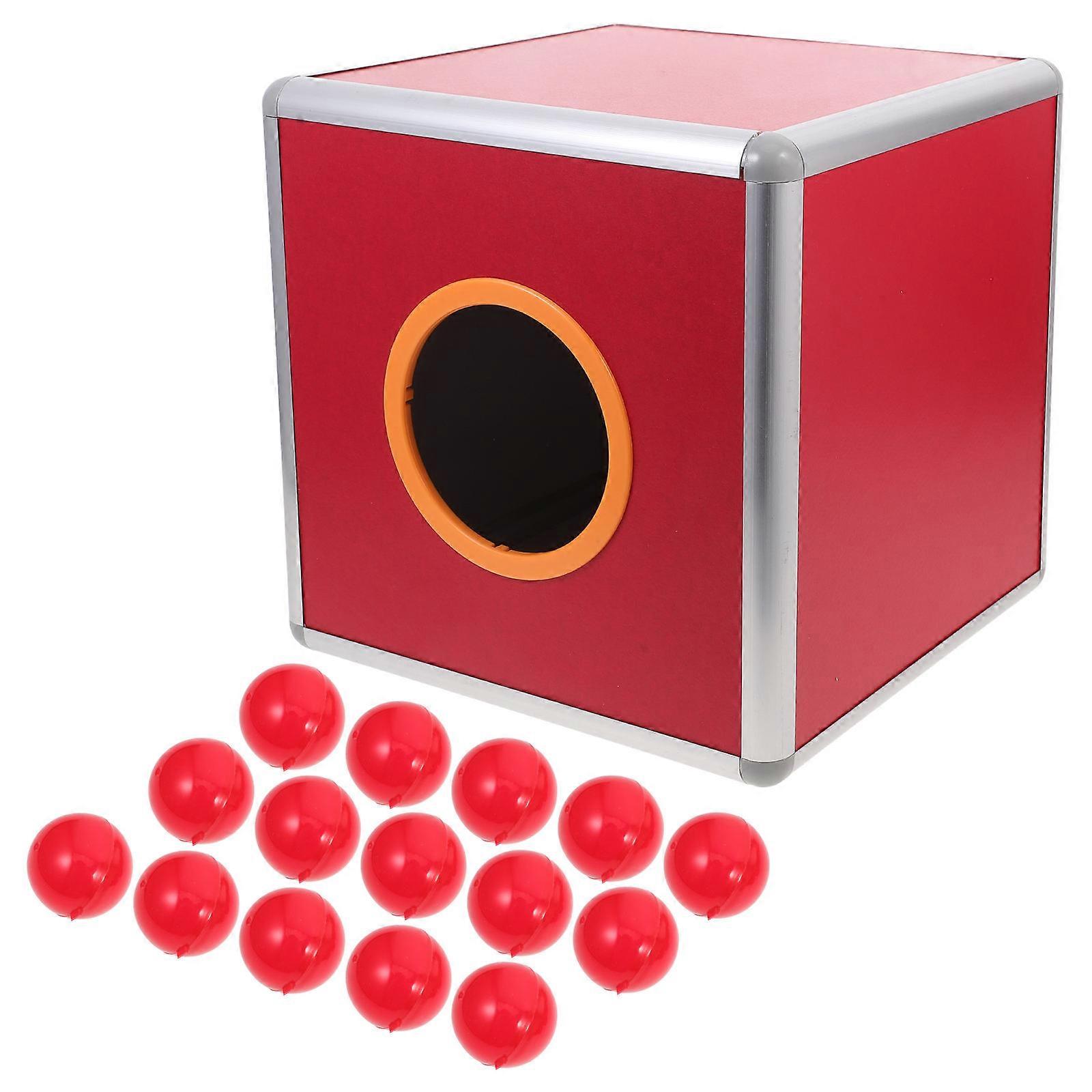 Square Raffle Ball Game Box for Party Multifunctional Storage with Balls