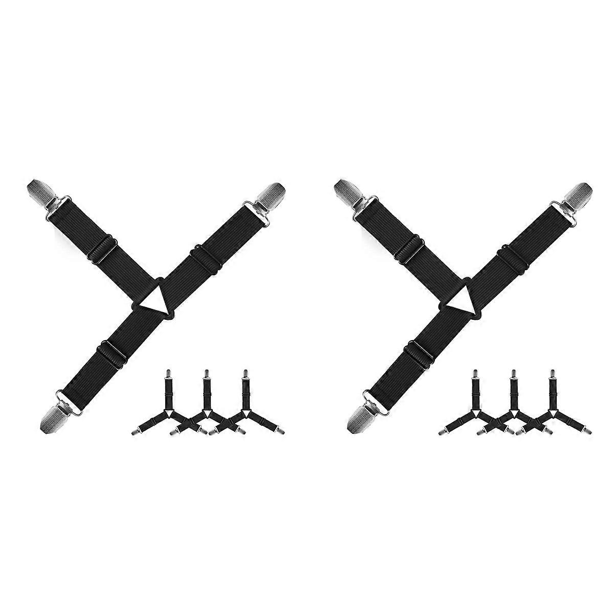 Grip Nonslip Bed Sheet Strap,Adjustable Elastic Fasteners