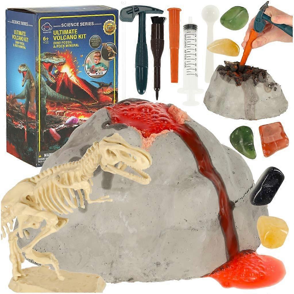 Erupcja wulkanu eksperyment 2 w 1 + dinozaur