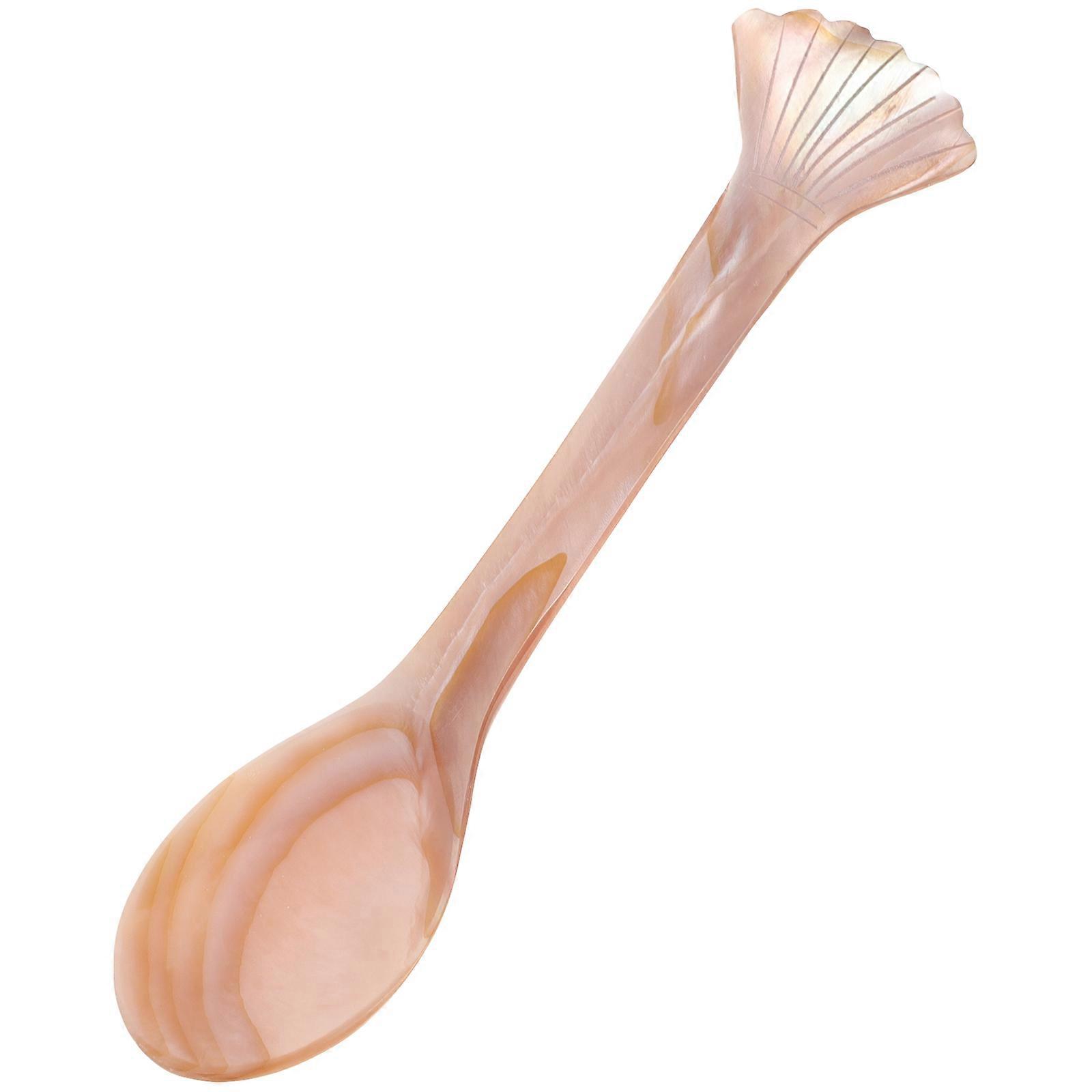 Appetizer Spoons Small Dessert Spoon Home Use Pink 12.00X2.50X0.50CM Mixing 1Pack