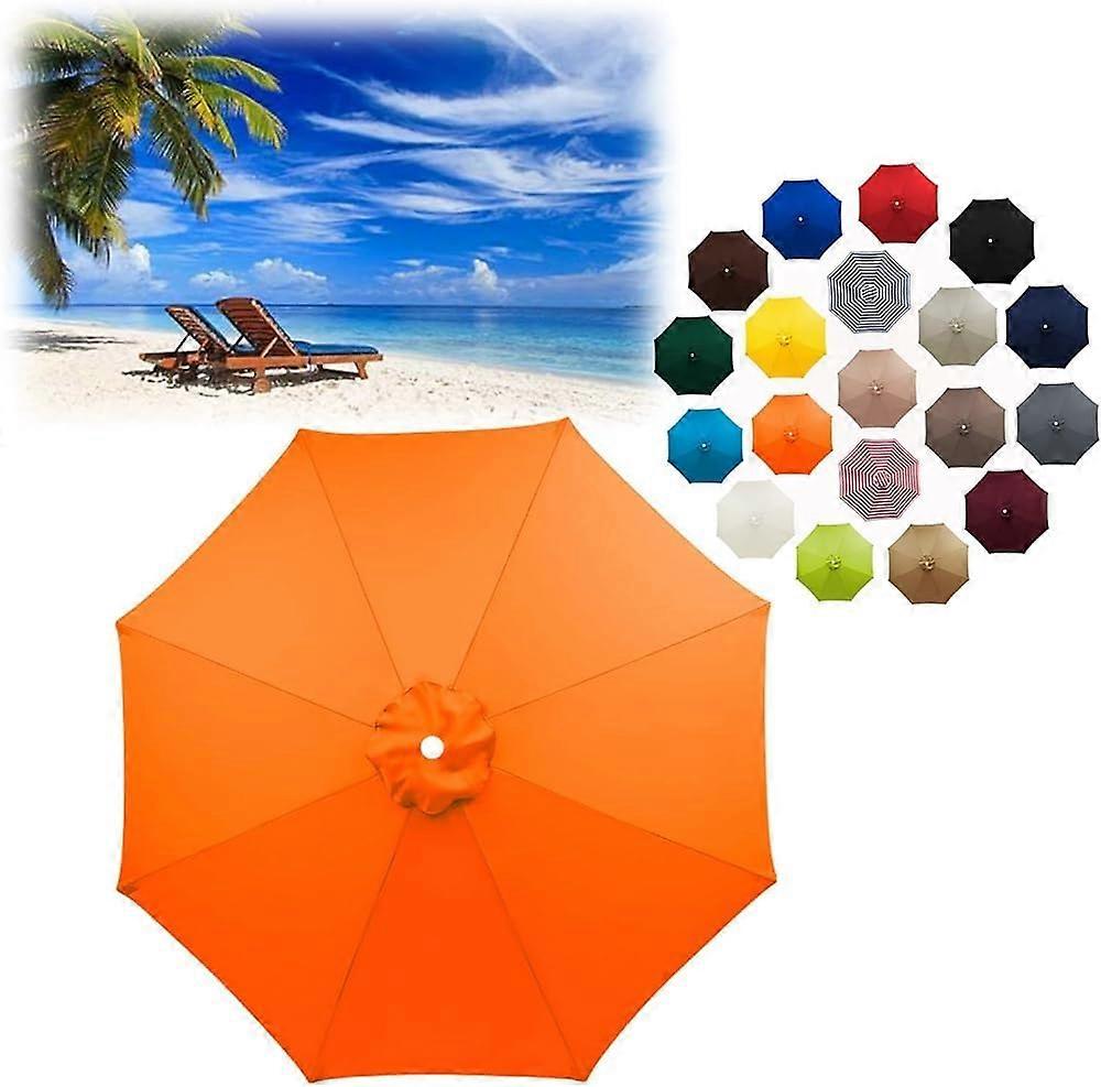 Replacement canopy for 8 ribs, replacement cover for garden table umbrellas (Size: 270cm/8.9FT, Color: 14).