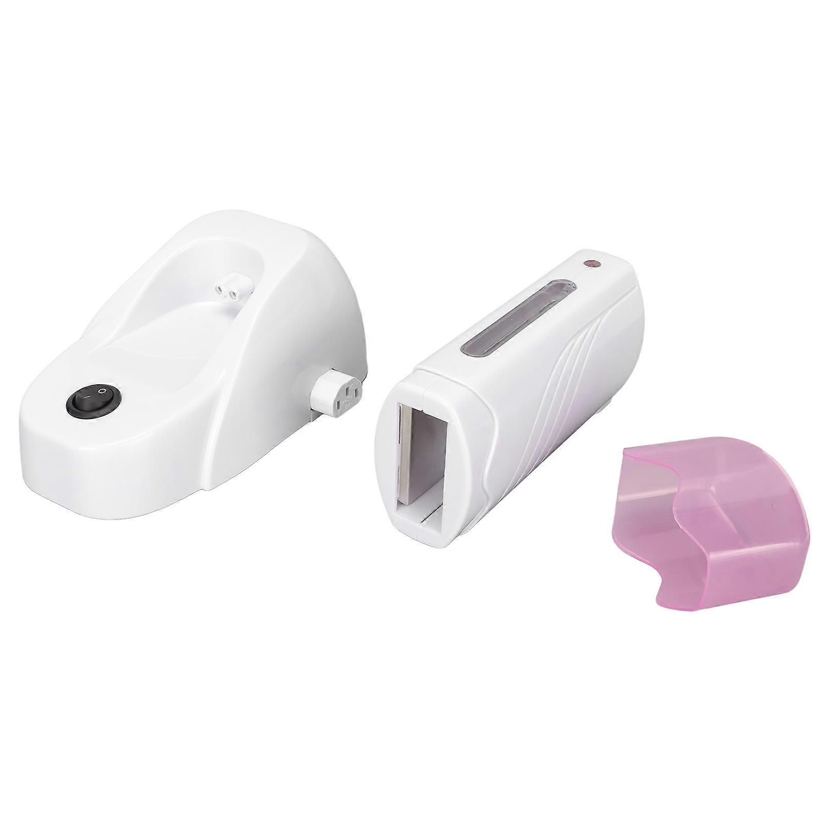 Wax Heater Machine Depilatory Roll Portable Wax Hair Removal Device with Heater Base US Plug 110V