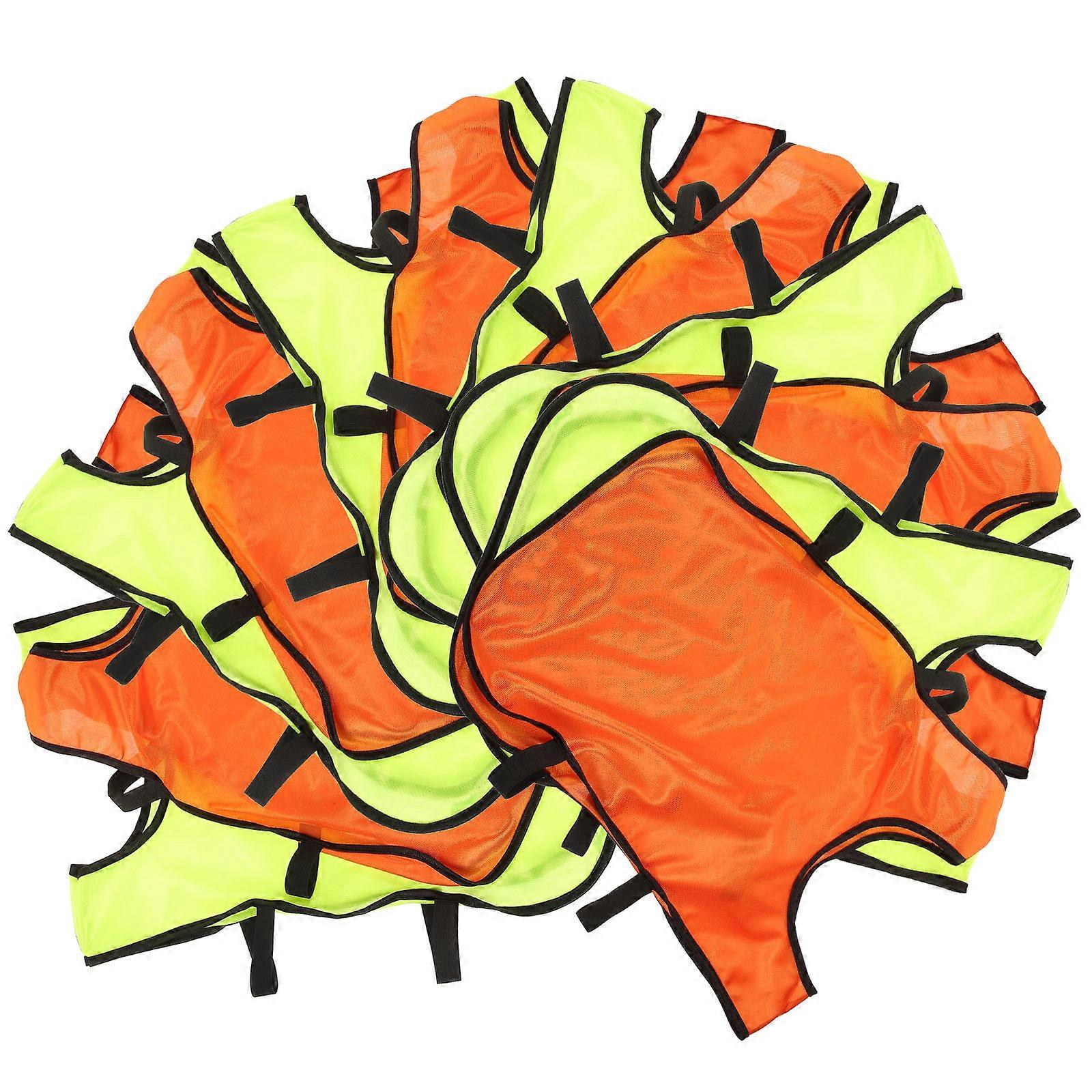 12pcs Lightweight Breathable Soccer Training Vests for Football, Basketball, Volleyball – Open Sided Ventilation Design for Team Sports Games