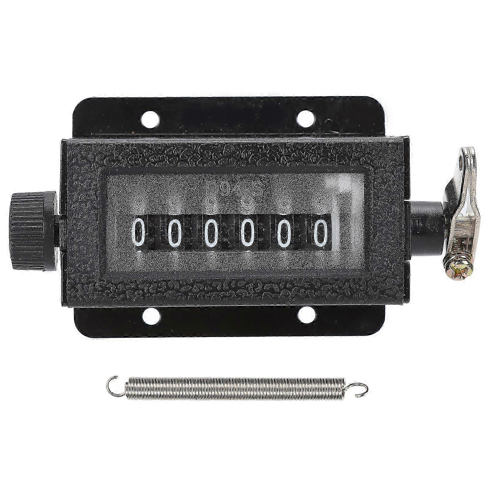 2025 Mechanical Counter 6 Digit Hand Pull Stroke Tally Counter with Spring for Punch Press D94?S