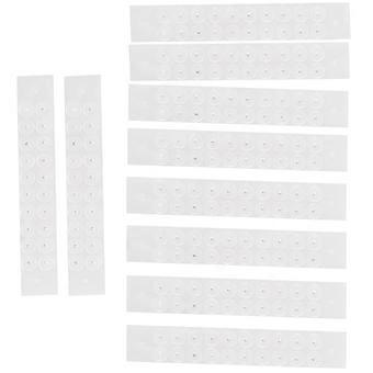 200Pcs Klare Einweg Ohr Aufkleber Akupunkturen Perlen Ohr Aufkleber Akupunktur Druck Stimulation Pflaster Silber 