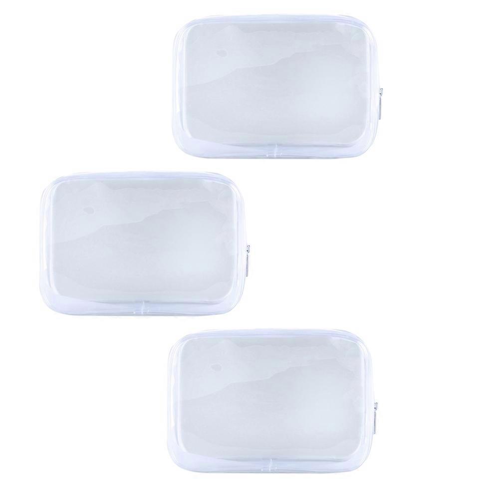 Makeup Bag Clear Transparent PVC Waterproof Multipurpose 3PCS
