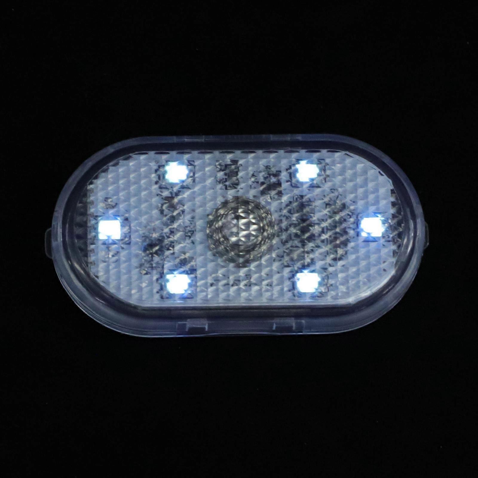 Car Accessory Interior Light Mini Compact Design Touch Switch Usb Charging Emergency Lighting 1Set