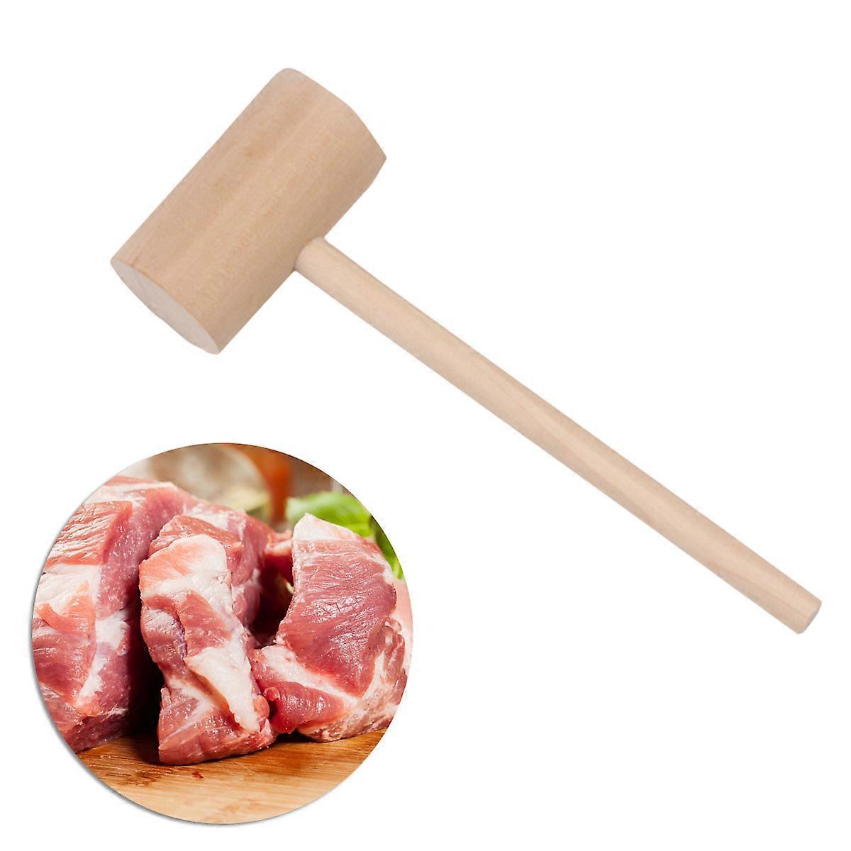 Wooden Meat Mallet for Tenderizing Steak Beef Pork Chicken with Ergonomic Design 4 Pieces