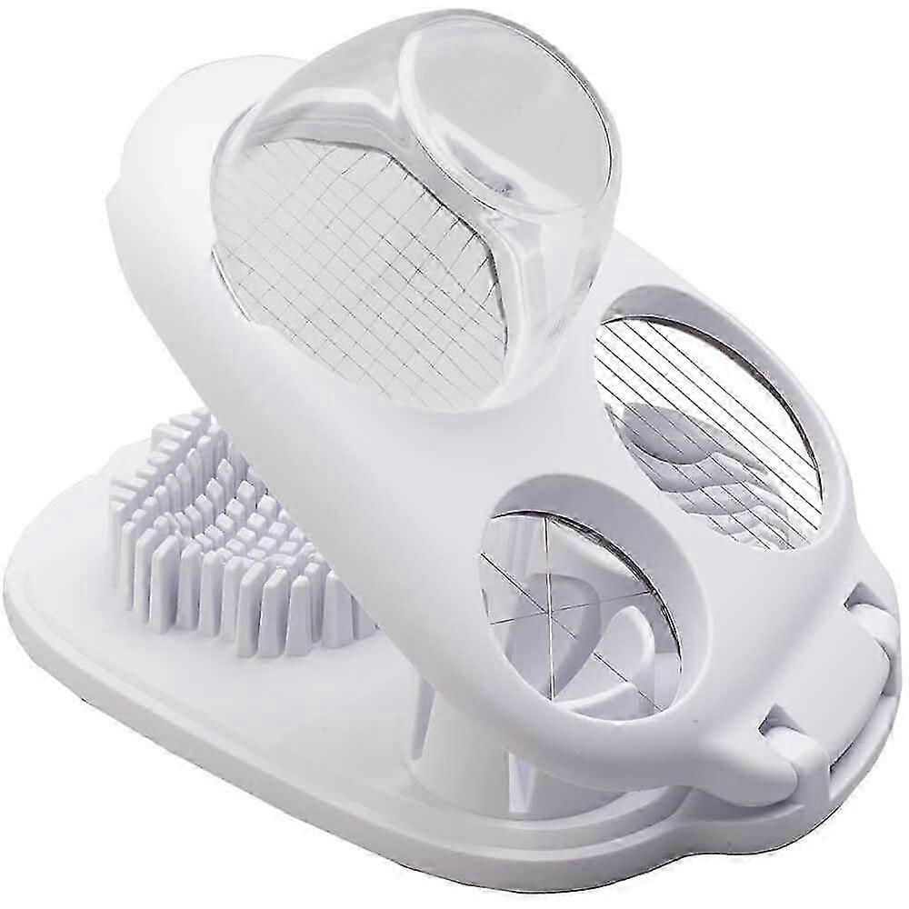 Trancheuse à oeufs 3 en 1, trancheuse à œufs, coupe-oeufs Bibury trancheuse robuste pour trancheuse de garniture de fruits fraises, fil d’acier inoxydable