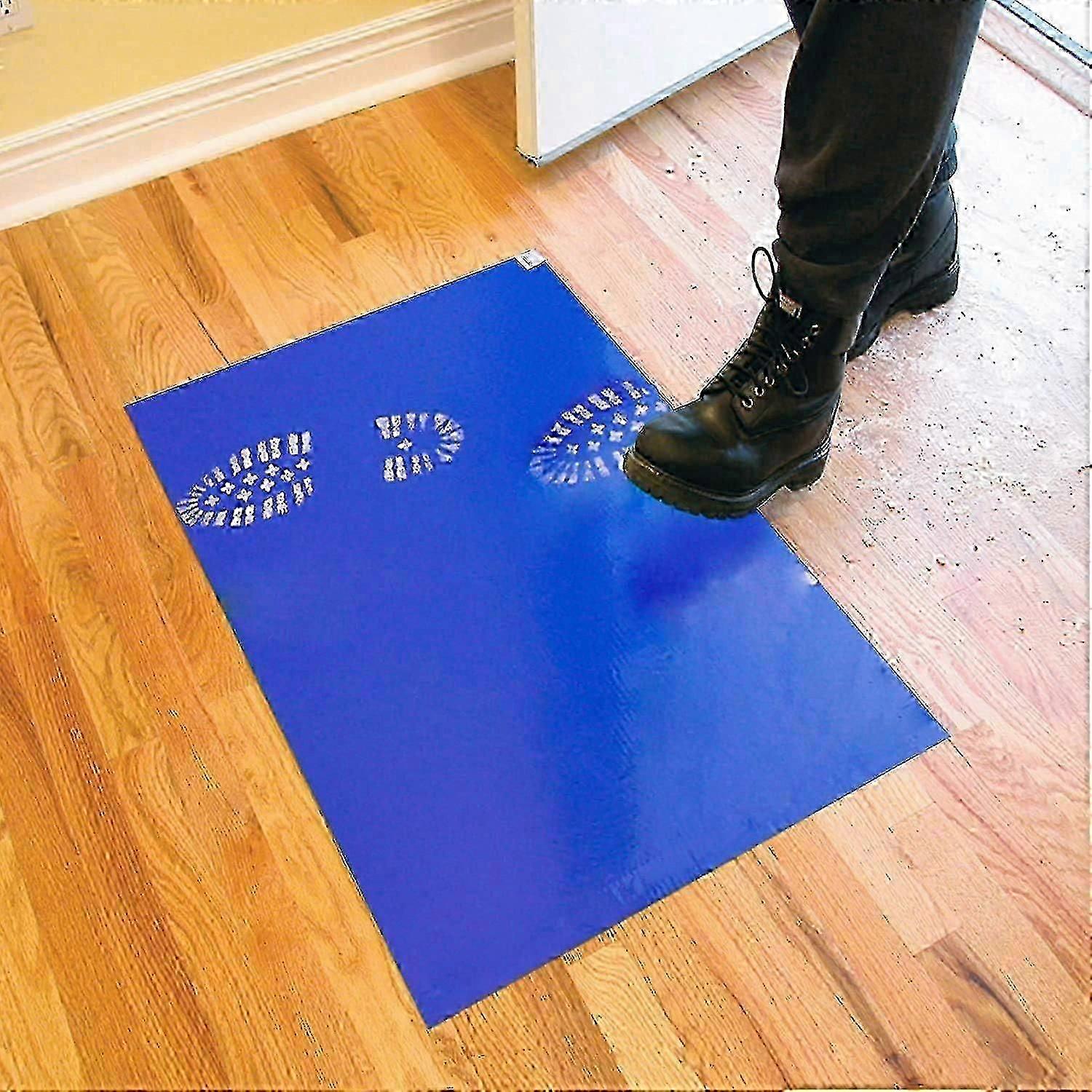 120 Layers Sticky Floor Mats, Tacky Anti-Dust Adhesive Mat 45cm*90cm (for Home Use/Clean Room/Laboratory/Hospital/Construction)